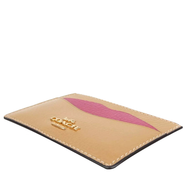 Buy Coach Lip Card Case in Latte Multi CW926 Online in Singapore | PinkOrchard.com