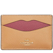 Buy Coach Lip Card Case in Latte Multi CW926 Online in Singapore | PinkOrchard.com