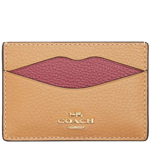 Buy Coach Lip Card Case in Latte Multi CW926 Online in Singapore | PinkOrchard.com