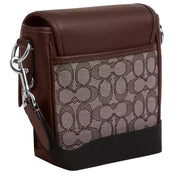 Coach Lucas Crossbody Bag In Signature Jacquard in Oak/ Maple CO915