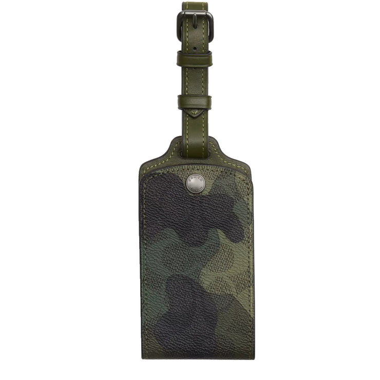 Buy Coach Luggage Tag In Signature Camo Print in Dark Shamrock Multi CX877 Online in Singapore | PinkOrchard.com