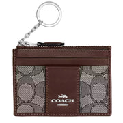 Buy Coach Mini Id Skinny In Signature Jacquard in Oak Maple CU988 Online in Singapore | PinkOrchard.com