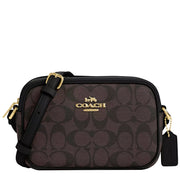 Buy Coach Mini Jamie Camera Bag In Signature Canvas in Brown Black CQ874 Online in Singapore | PinkOrchard.com