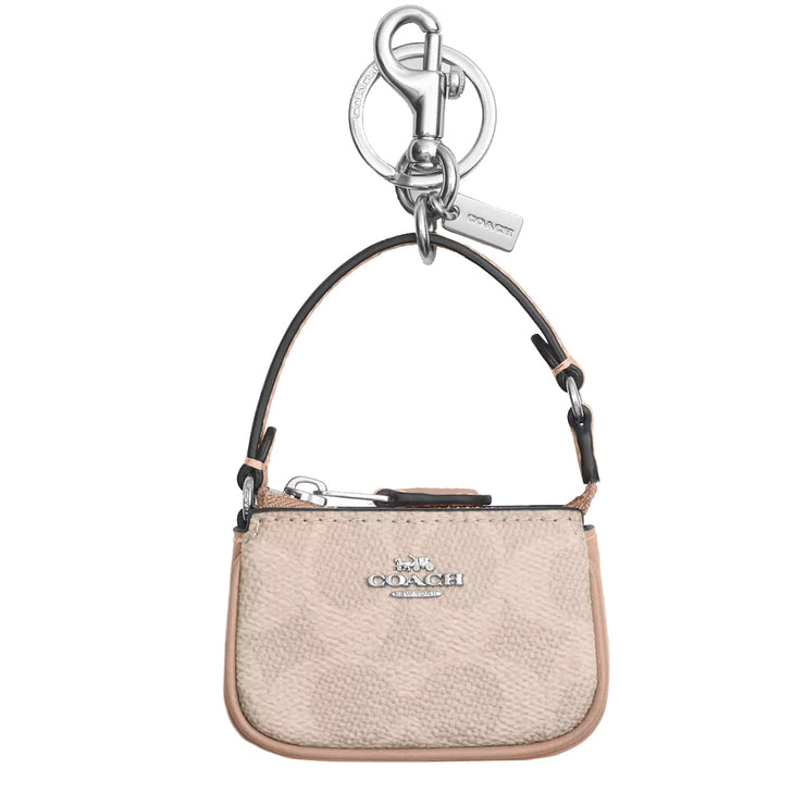 Buy Coach Mini Nolita Bag Charm In Signature Canvas in Sand/ Taupe CX067 Online in Singapore | PinkOrchard.com