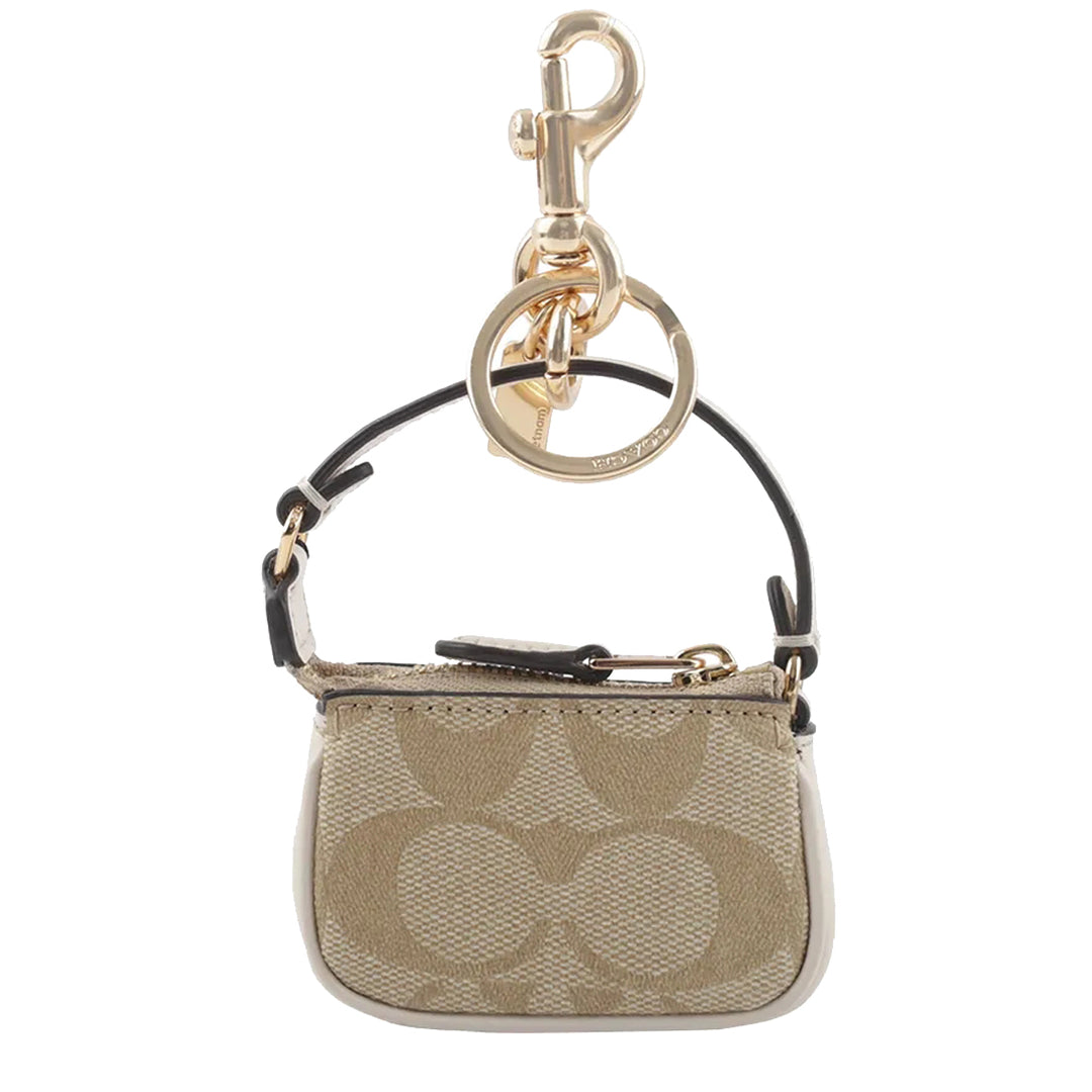 SPINNING APPLE BAG fashion CHARM IN SIGNATURE CANVAS (COACH C7097)