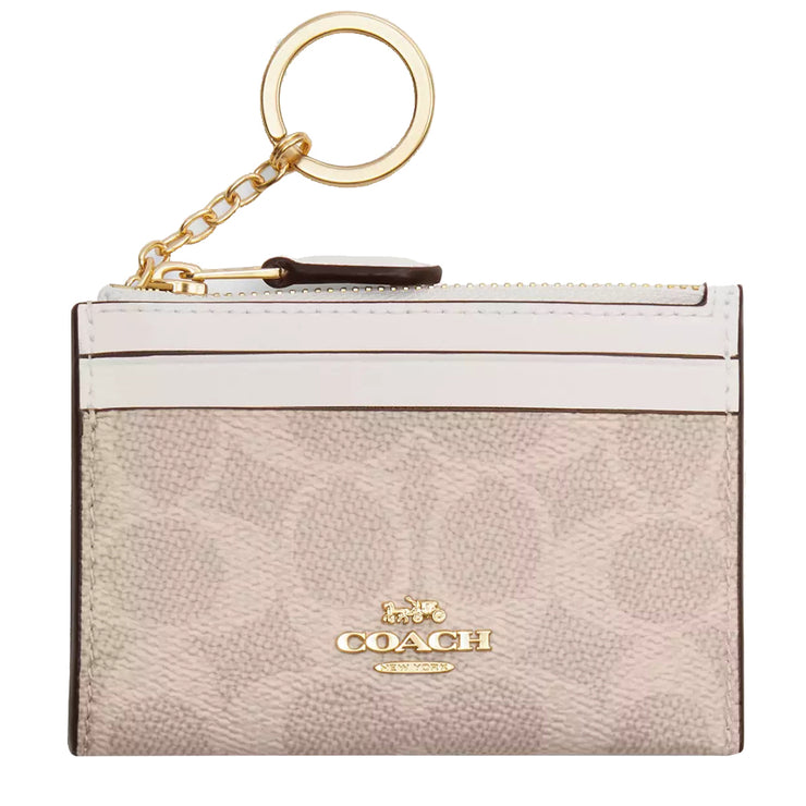 Buy Coach Mini Skinny Id Case In Signature Canvas in Sand/ Chalk CW870 Online in Singapore | PinkOrchard.com