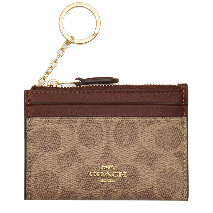 Buy Coach Mini Skinny Id Case In Signature Canvas in Tan/ Brown CW870 Online in Singapore | PinkOrchard.com