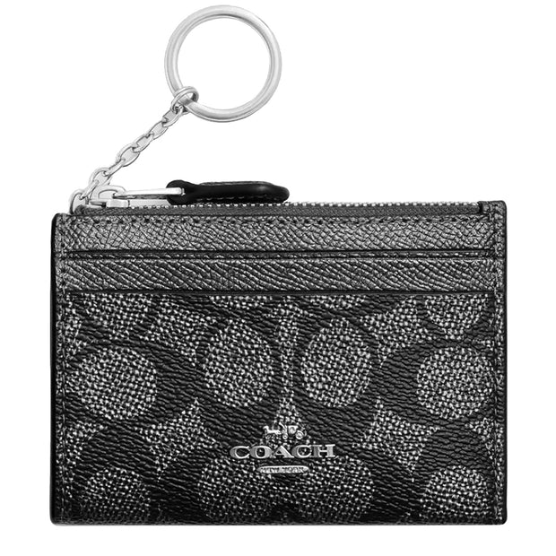 Buy Coach Mini Skinny Id Case In Signature Canvas in Gunmetal Multi CW966 Online in Singapore | PinkOrchard.com