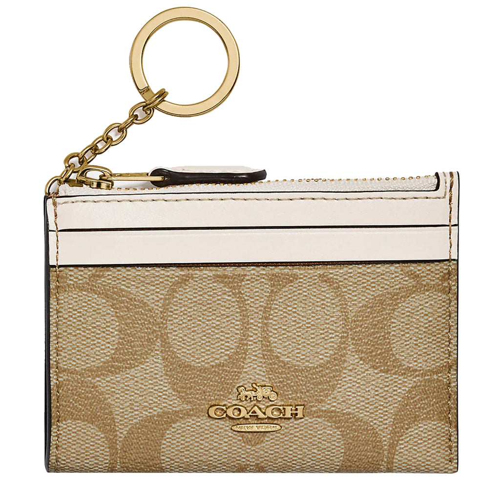 COACH MINI retailer SKINNY ID CASE IN SIGNATURE CANVAS F88208