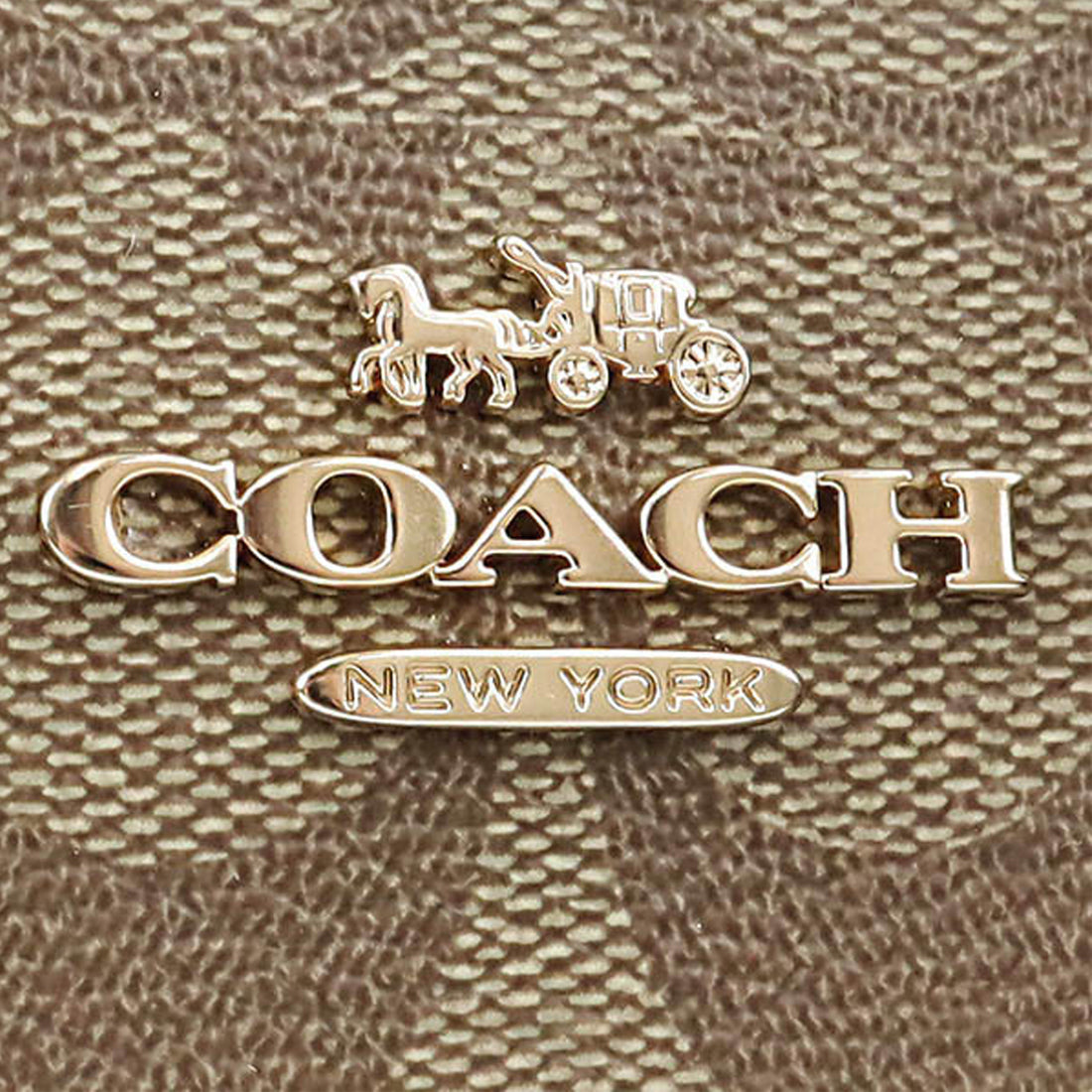 Coach Mollie Tote Bag 25 In Signature Canvas in Khaki/ Black C4250 ...