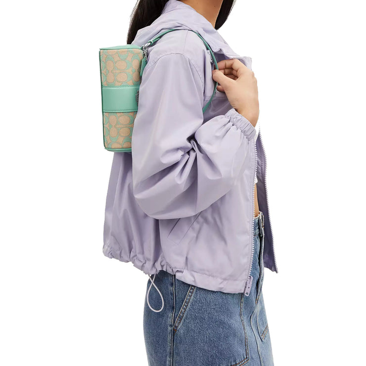 Buy Coach Nolita Barrel Bag In Signature Jacquard in Faded Blue CU003 Online in Singapore | PinkOrchard.com