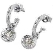 Buy Coach Open Circle Drop Huggie Earrings in Silver CV256 Online in Singapore | PinkOrchard.com