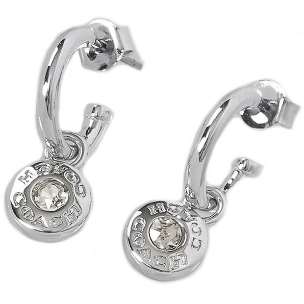 Buy Coach Open Circle Drop Huggie Earrings in Silver CV256 Online in Singapore | PinkOrchard.com