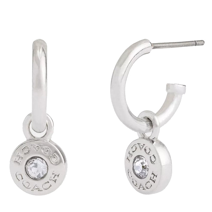 Buy Coach Open Circle Drop Huggie Earrings in Silver CV256 Online in Singapore | PinkOrchard.com