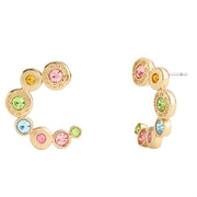 Buy Coach Open Circle Huggie Earrings in Gold/ Multi CY103 Online in Singapore | PinkOrchard.com