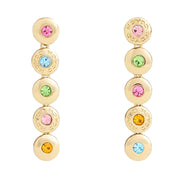 Buy Coach Open Circle Linear Earrings in Gold/ Multi CY104 Online in Singapore | PinkOrchard.com