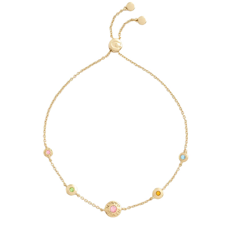 Buy Coach Open Circle Slider Bracelet in Gold/ Multi CY102 Online in Singapore | PinkOrchard.com