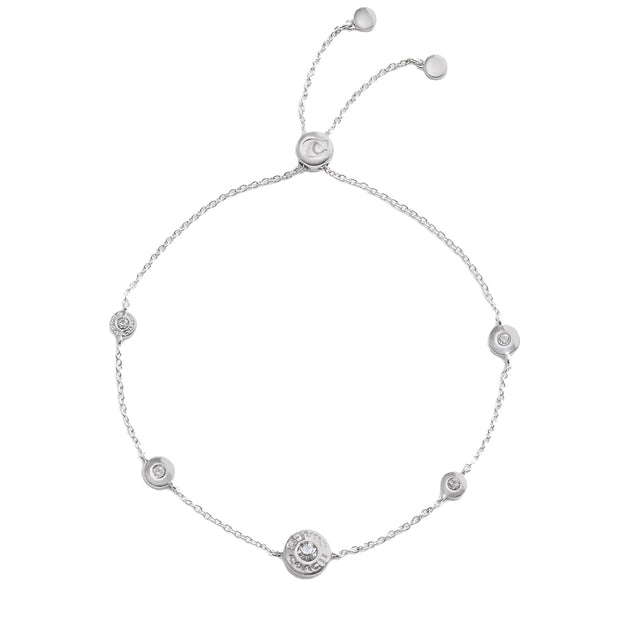 Buy Coach Open Circle Station Slider Bracelet in Silver CV254 Online in Singapore | PinkOrchard.com