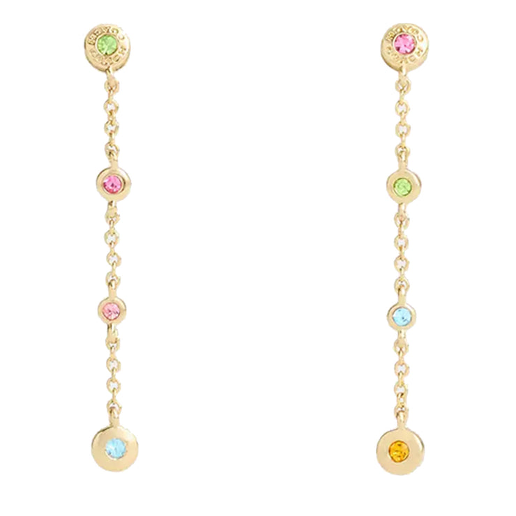 Buy Coach Open Circle Thin Linear Earrings in Gold/ Multi CY105 Online in Singapore | PinkOrchard.com