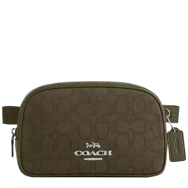 Buy Coach Pace Belt Bag In Signature Jacquard in Olive Drab CT860 Online in Singapore | PinkOrchard.com