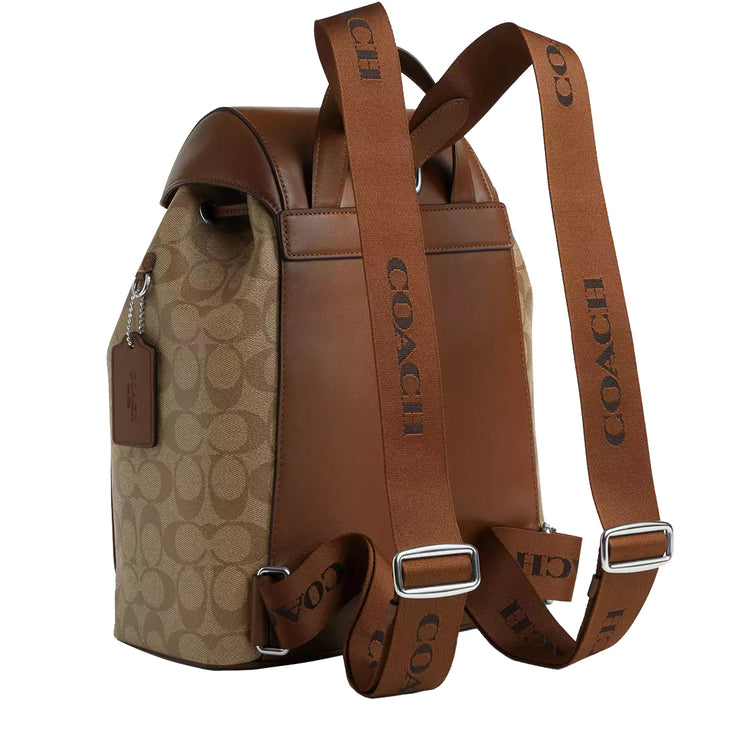 Buy Coach Pace Large Backpack Bag In Signature Canvas Khaki/ Saddle CT810 Online in Singapore | PinkOrchard.com