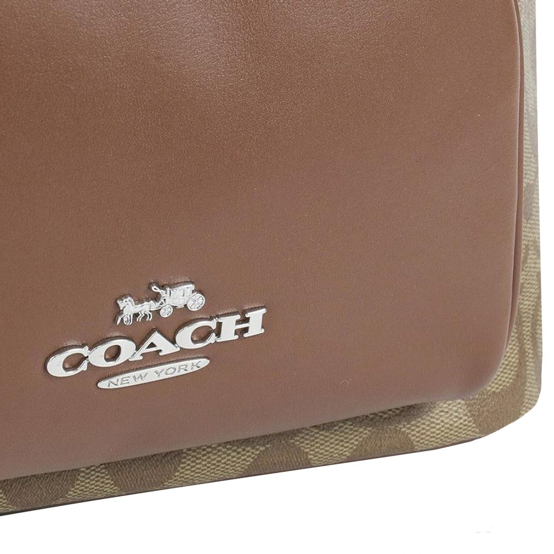 ** top COACH BACKPACK ** Khaki & Saddle .