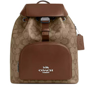 Buy Coach Pace Large Backpack Bag In Signature Canvas Khaki/ Saddle CT810 Online in Singapore | PinkOrchard.com