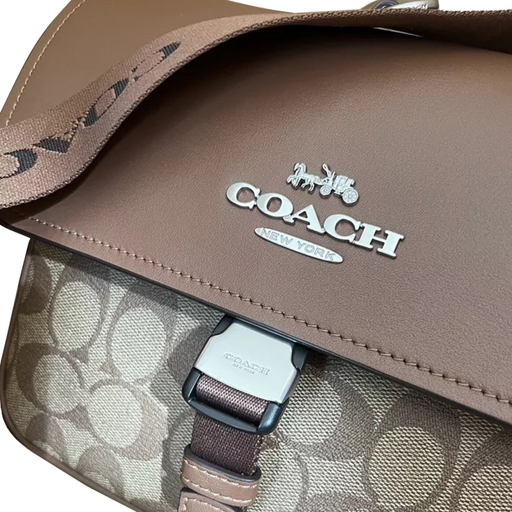 Buy Coach Pace Messenger Bag In Signature Canvas in Khaki/ Saddle CR131 Online in Singapore | PinkOrchard.com