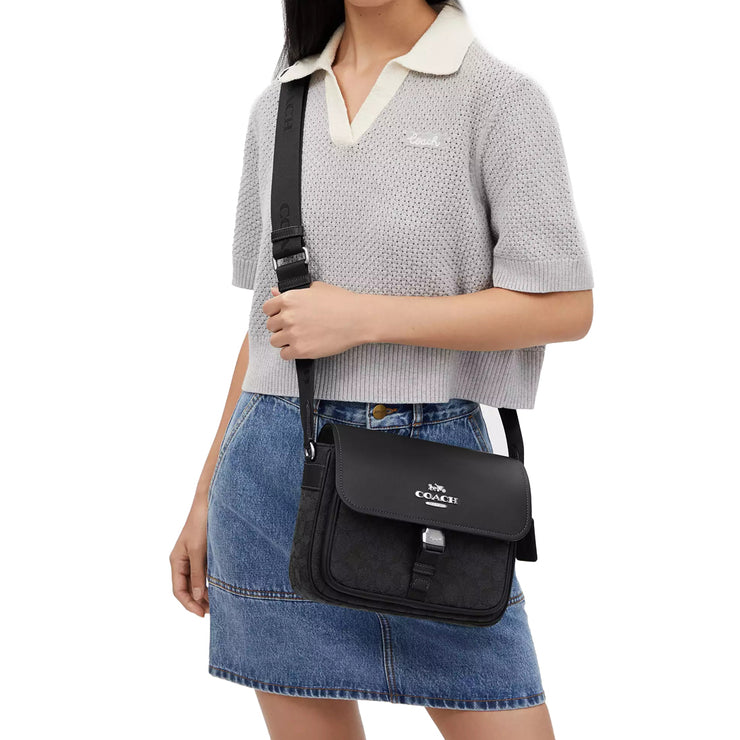 Buy Coach Pace Messenger Bag In Signature Jacquard in Black CT818 Online in Singapore | PinkOrchard.com