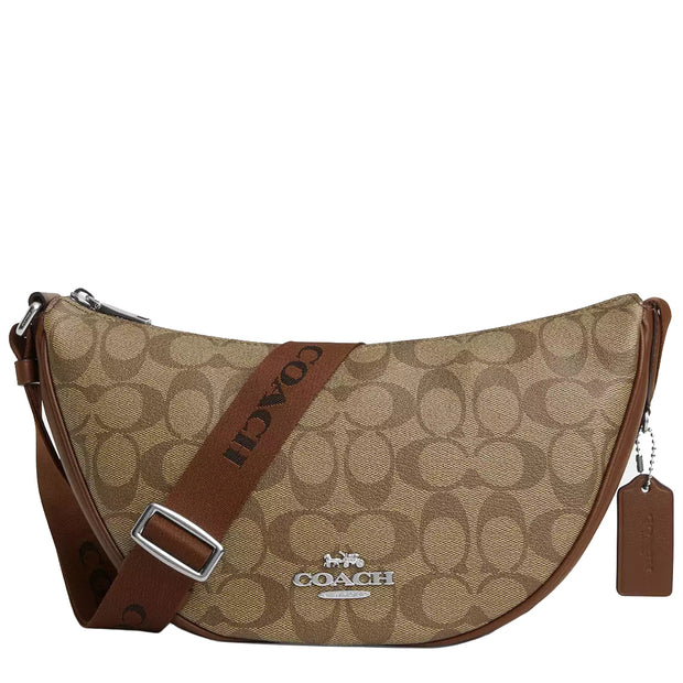 Buy Coach Pace Shoulder Bag In Signature Canvas in Khaki Saddle CT643 Online in Singapore | PinkOrchard.com