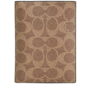 Buy Coach Passport Card Case In Signature Canvas in Tan/ Black CW170 Online in Singapore | PinkOrchard.com