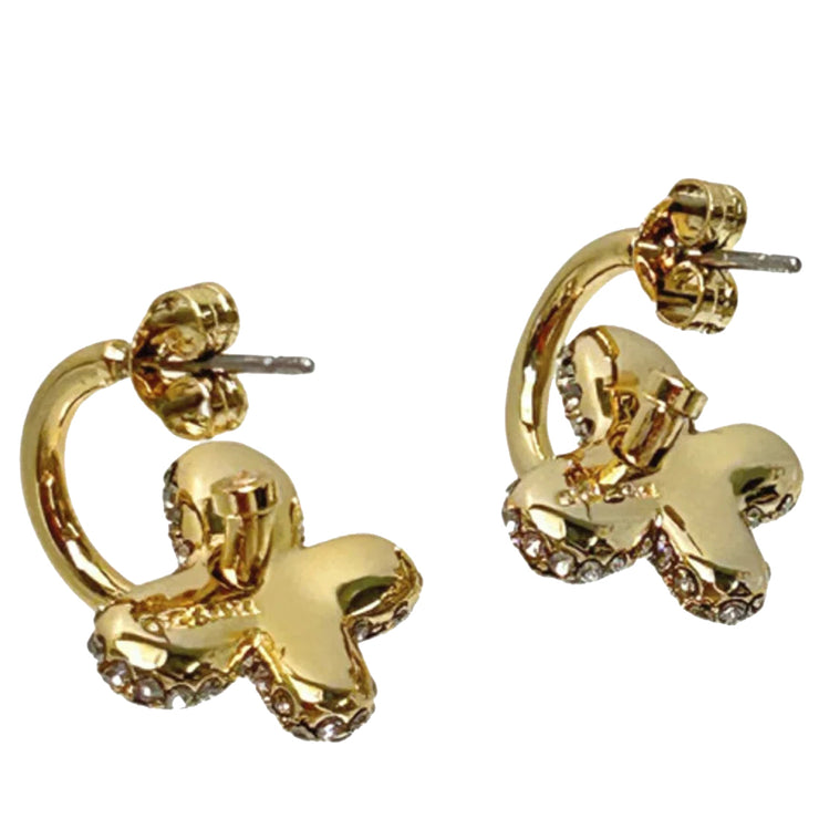 Buy Coach Pavé Butterfly Huggie Earrings in Gold/ Silver CT089 Online in Singapore | PinkOrchard.com