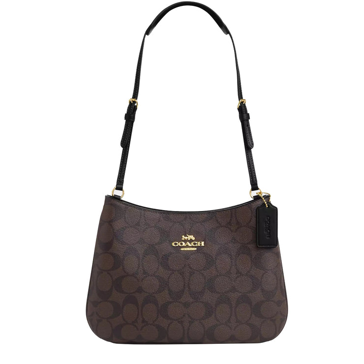 Buy Coach Penelope Shoulder Bag In Signature Canvas in Brown Black CO953 Online in Singapore | PinkOrchard.com