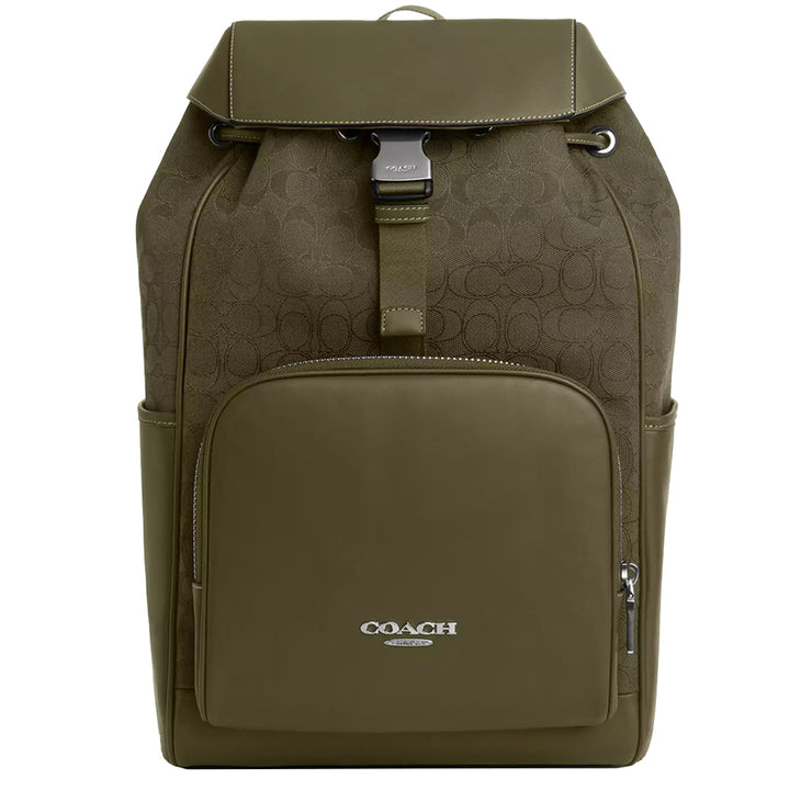 Buy Coach Racer Backpack Bag In Signature Jacquard in Olive Drab/ Olive Drab CW172 Online in Singapore | PinkOrchard.com