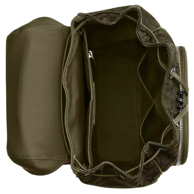 Buy Coach Racer Backpack Bag In Signature Jacquard in Olive Drab/ Olive Drab CW172 Online in Singapore | PinkOrchard.com