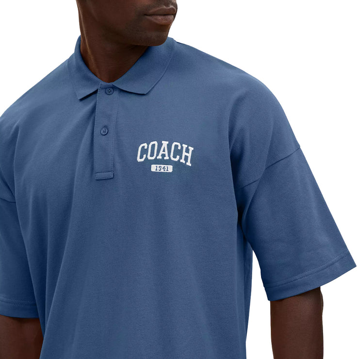 Buy Coach Relaxed Polo T-Shirt in Navy CO815 Online in Singapore | PinkOrchard.com