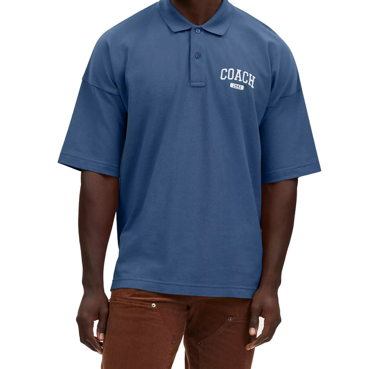 Buy Coach Relaxed Polo T-Shirt in Navy CO815 Online in Singapore | PinkOrchard.com