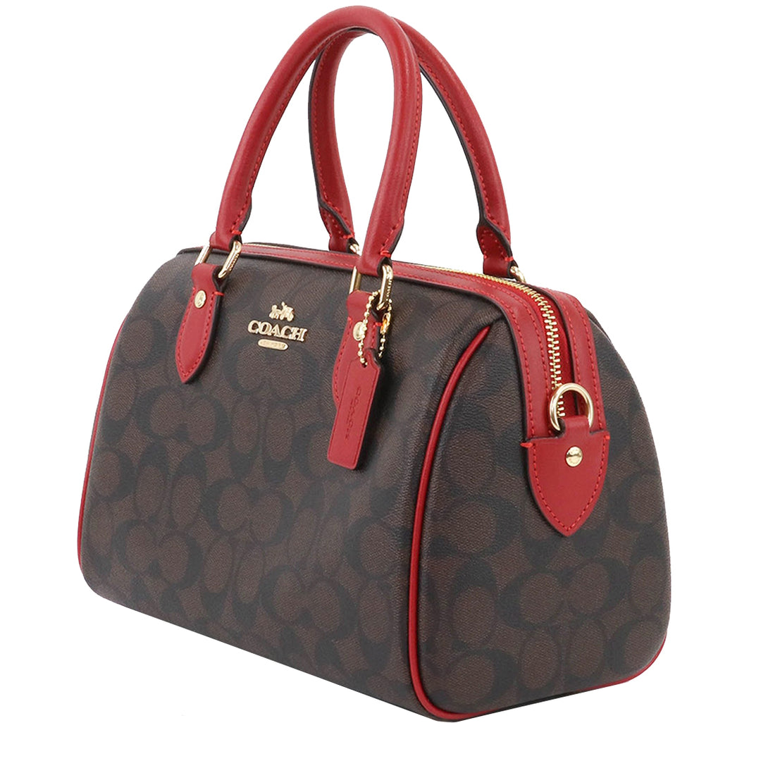 Coach Sig Rowen 2024 Satchel Brown Red