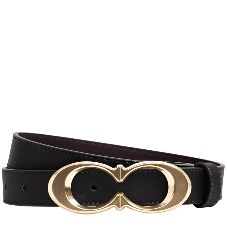 Buy Coach Signature Buckle Belt, 25 Mm in Black/ Gold C1725 Online in Singapore | PinkOrchard.com