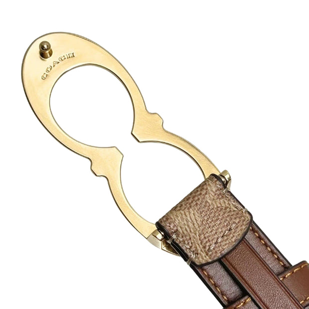 Buy Coach Signature Buckle Belt, 25 Mm in Tan/ Brown CX061 Online in Singapore | PinkOrchard.com