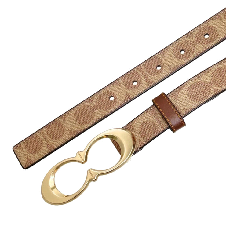 Buy Coach Signature Buckle Belt, 25 Mm in Tan/ Brown CX061 Online in Singapore | PinkOrchard.com