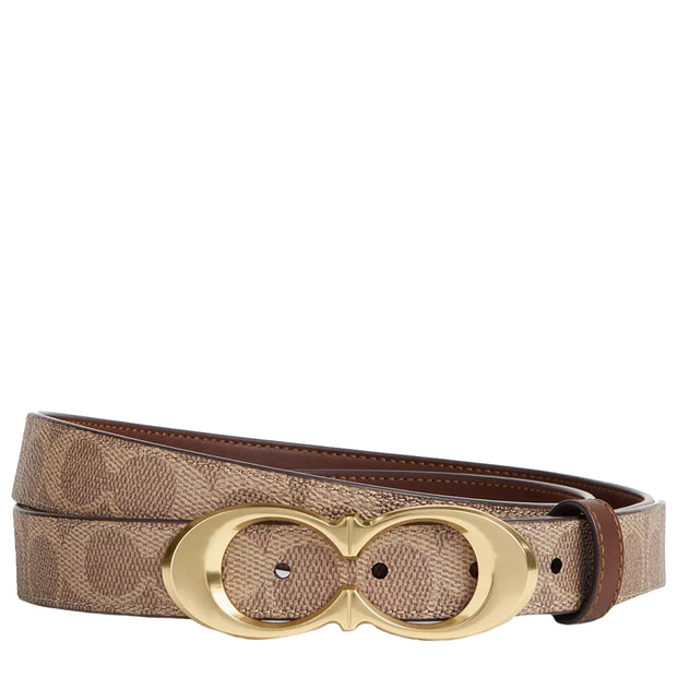 Buy Coach Signature Buckle Belt, 25 Mm in Tan/ Brown CX061 Online in Singapore | PinkOrchard.com