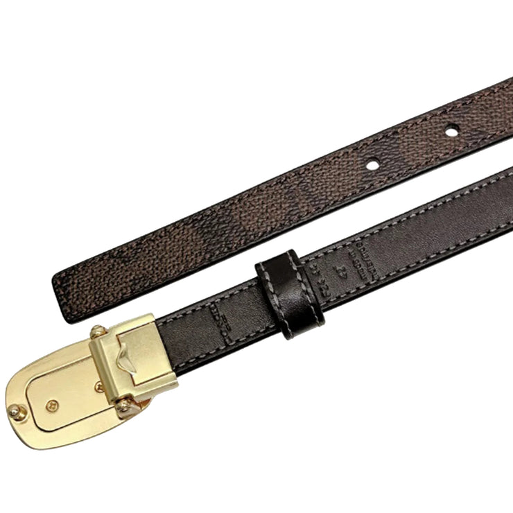 Buy Coach Signature Buckle Cut To Size Reversible Eliza Belt, 18 Mm, in Walnut/ Black CX054 Online in Singapore | PinkOrchard.com