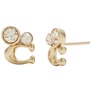 Buy Coach Signature Crystal Cluster Stud Earrings in Gold C9450 Online in Singapore | PinkOrchard.com