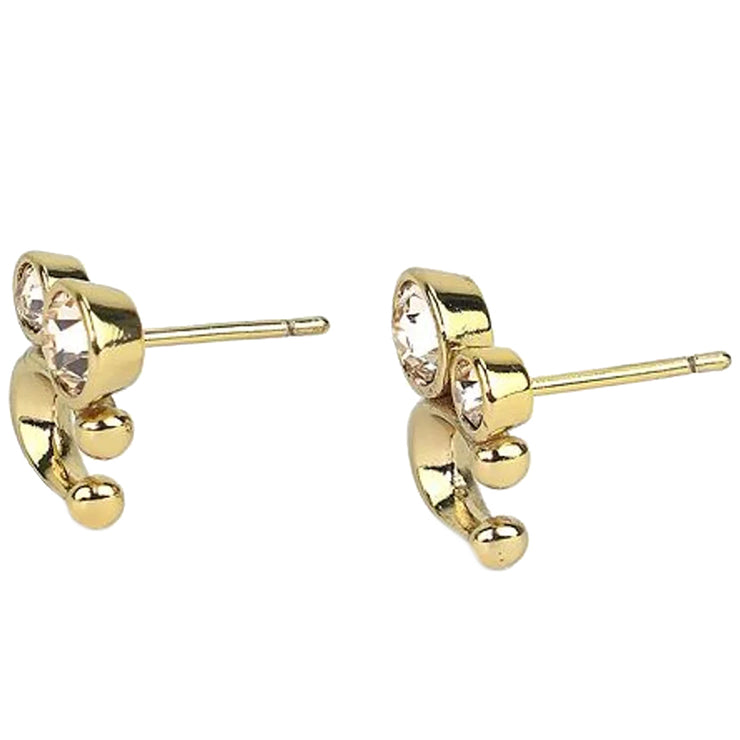 Buy Coach Signature Crystal Cluster Stud Earrings in Gold C9450 Online in Singapore | PinkOrchard.com