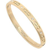 Buy Coach Signature Hinged Bangle Bracelet in Gold CX686 Online in Singapore | PinkOrchard.com