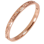 Buy Coach Signature Hinged Bangle Bracelet in Rose Gold CX686 Online in Singapore | PinkOrchard.com