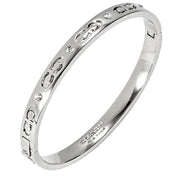 Buy Coach Signature Hinged Bangle Bracelet in Silver CX769 Online in Singapore | PinkOrchard.com