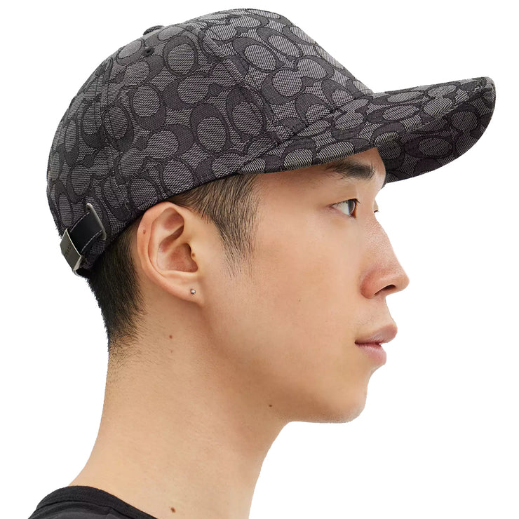 Buy Coach Signature Jacquard Baseball Hat in Charcoal CW766 Online in Singapore | PinkOrchard.com