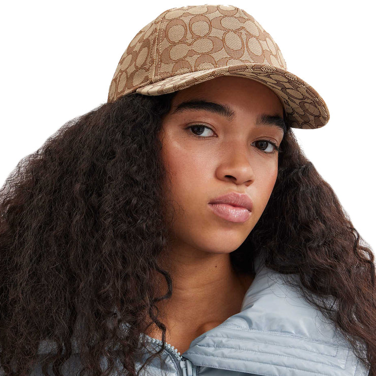 Buy Coach Signature Jacquard Baseball Hat in Khaki CW766 Online in Singapore | PinkOrchard.com